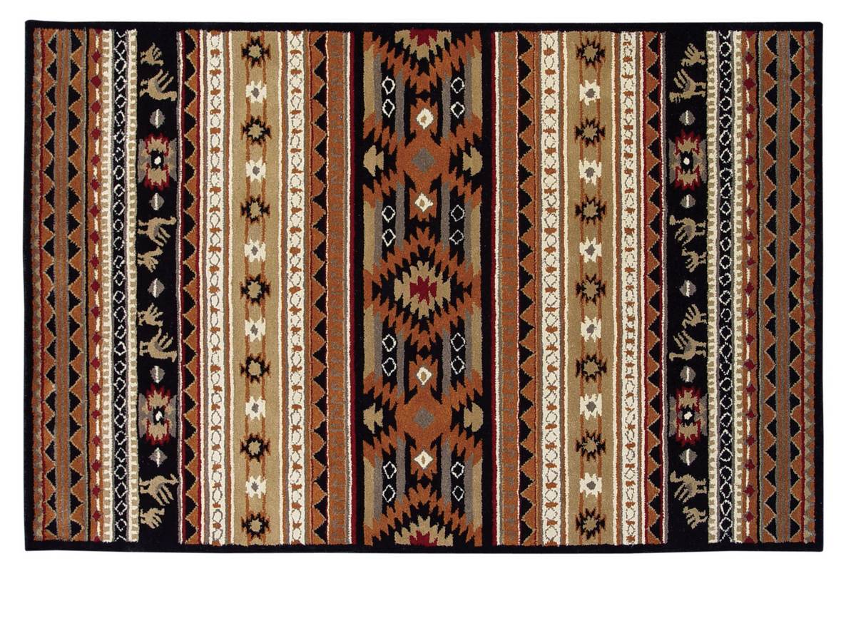Spirit - Cherokee - Black-Brown - Hellenic Rug Spirit - Cherokee - Black-Brown - Hellenic Rug