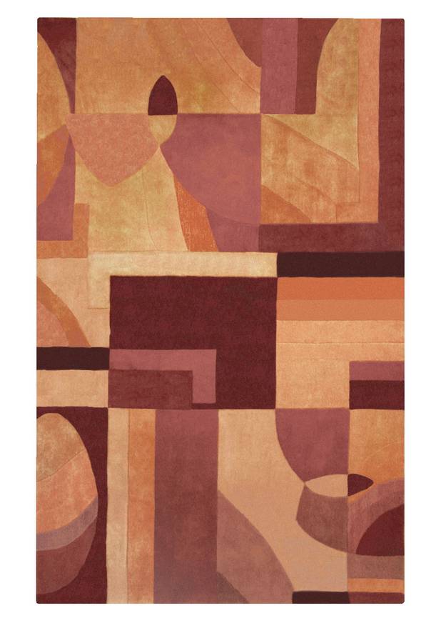 Torino - Focus - Burgundy-Orange - Hellenic Rug Torino - Focus - Burgundy-Orange - Hellenic Rug