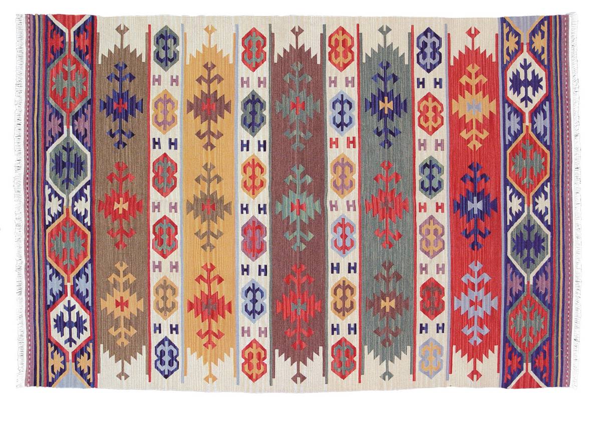 Anatolia Wool Kilims - Marmara - Red Chocolate - Hellenic Rug Anatolia Wool Kilims - Marmara - Red Chocolate - Hellenic Rug