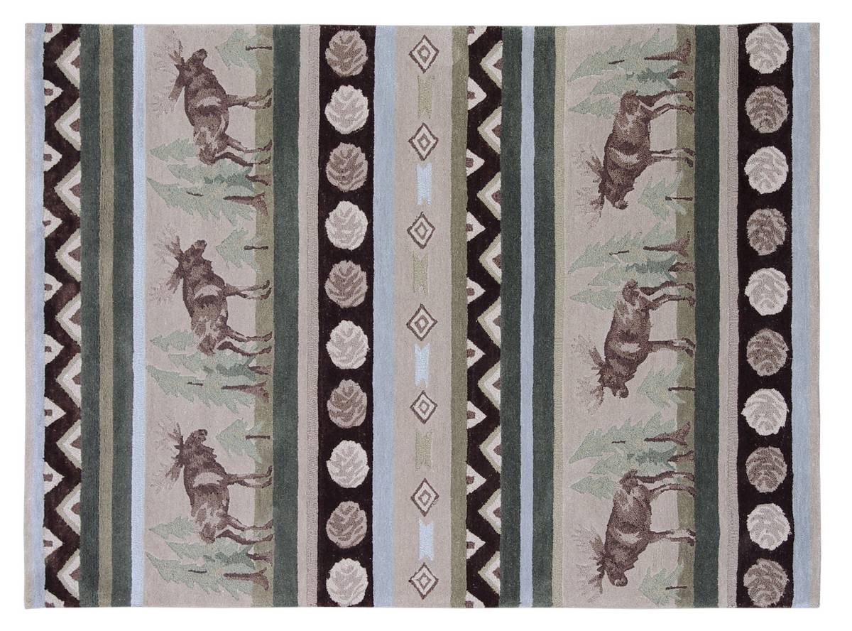 Wilderness Plus - Moose Crossing - Beige-Green - Hellenic Rug Wilderness Plus - Moose Crossing - Beige-Green - Hellenic Rug