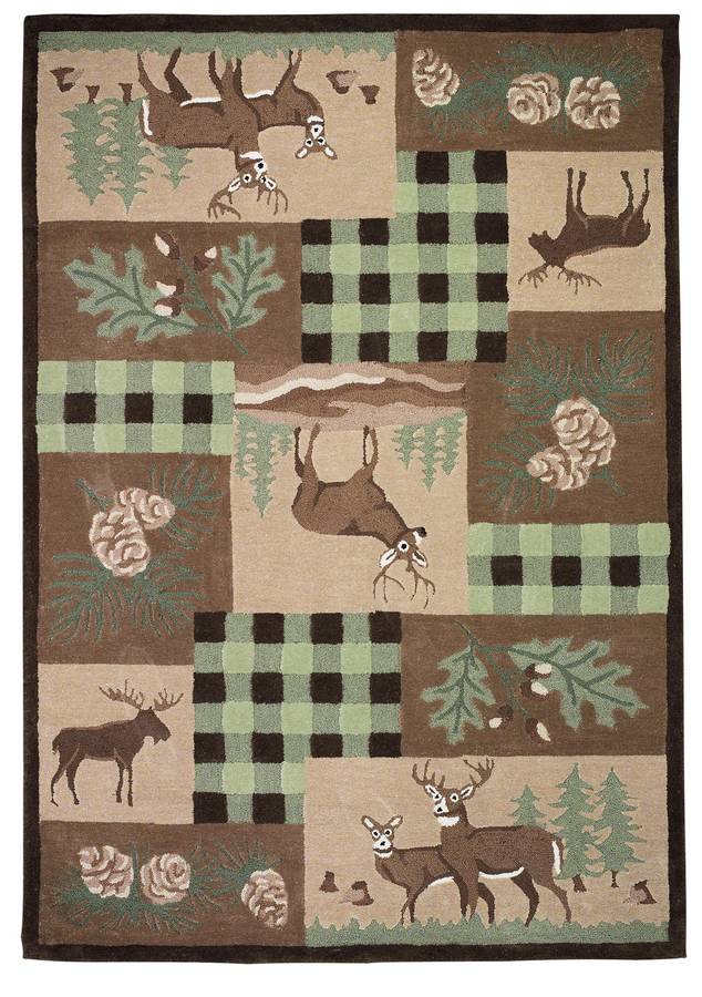 Wilderness Plus - Wyoming - Green-Brown - Hellenic Rug Wilderness Plus - Wyoming - Green-Brown - Hellenic Rug