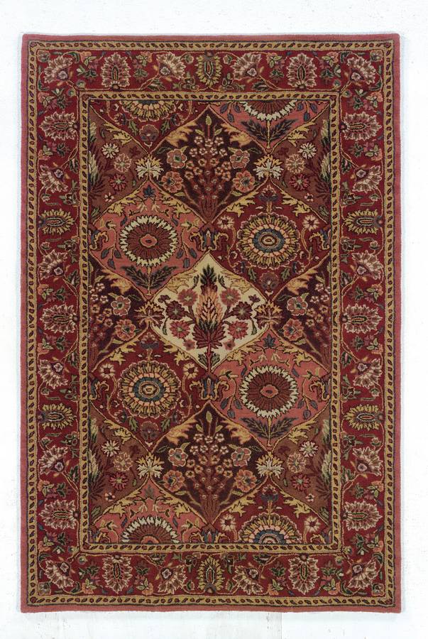 Wonders of the World - Panel - Coral-Burgundy - Hellenic Rug Wonders of the World - Panel - Coral-Burgundy - Hellenic Rug