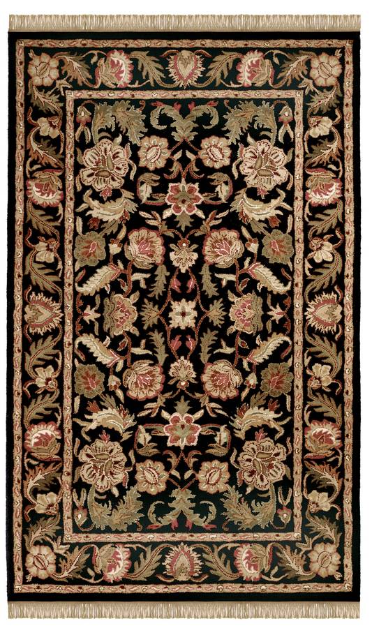 Wonders of the World - Kashan - Black-Dark Gold - Hellenic Rug Wonders of the World - Kashan - Black-Dark Gold - Hellenic Rug