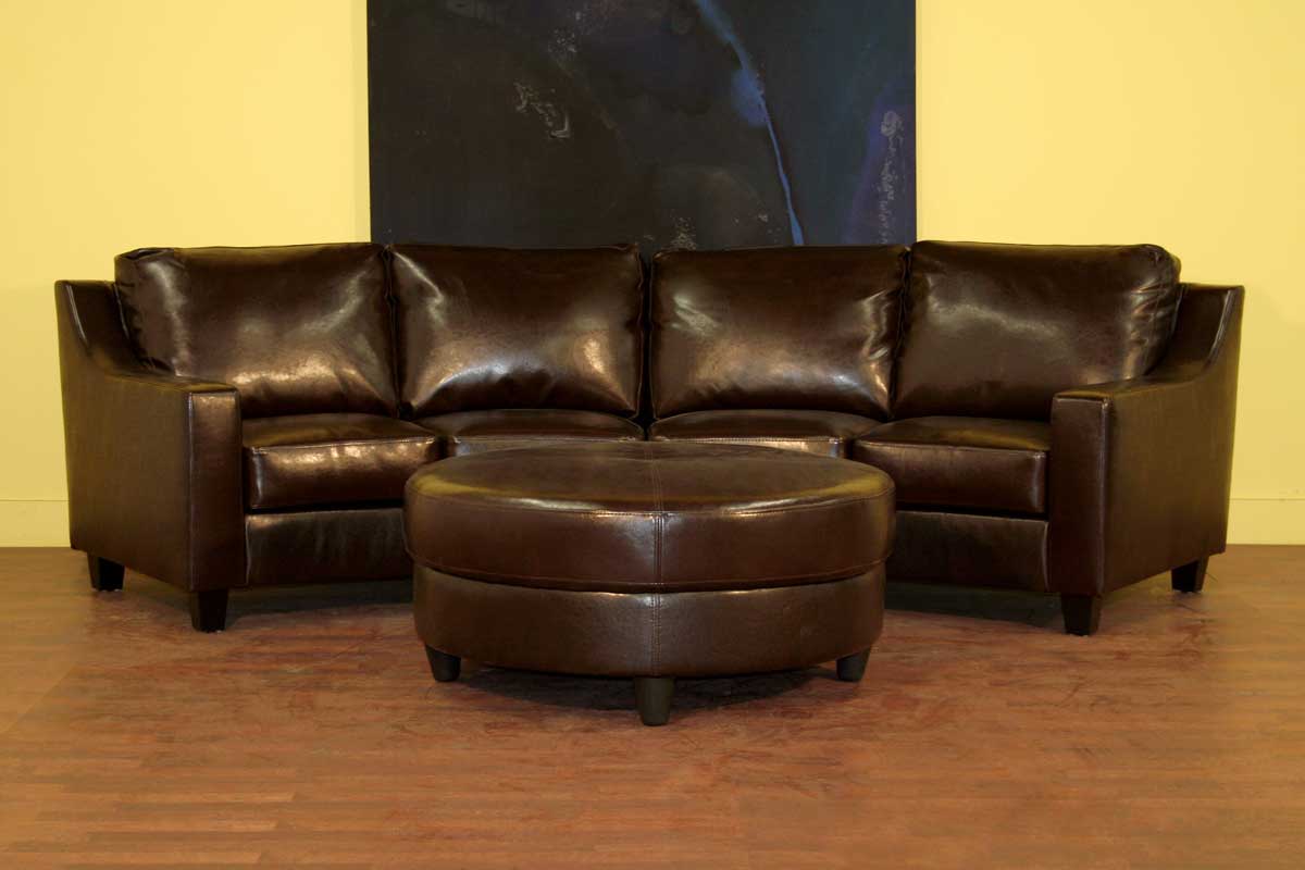 Wholesale Interiors HL48 Brown Leather Sectional Sofa