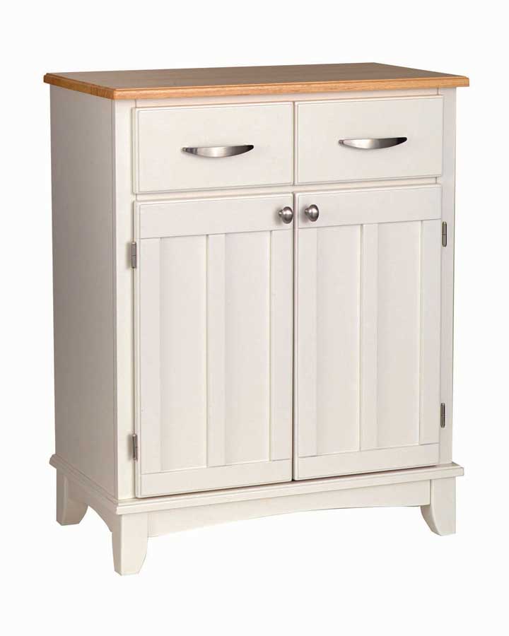 Home Styles White-Natural Wood Top Buffet