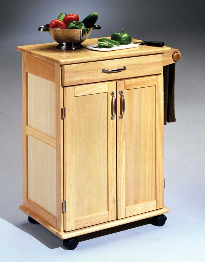 Home Styles Wood Kitchen Cart - Natural