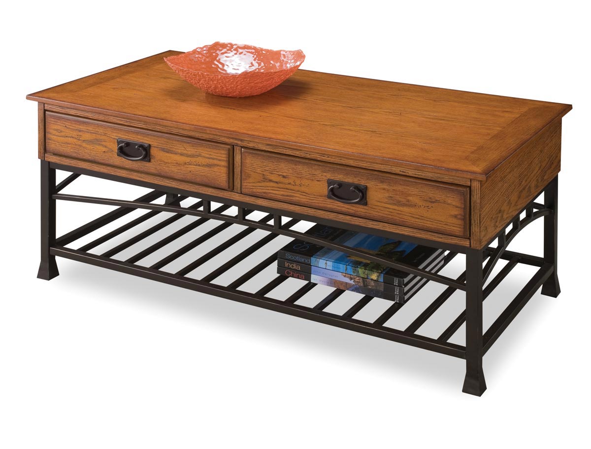 Home Styles Modern Craftsman Coffee Table - Distressed Oak
