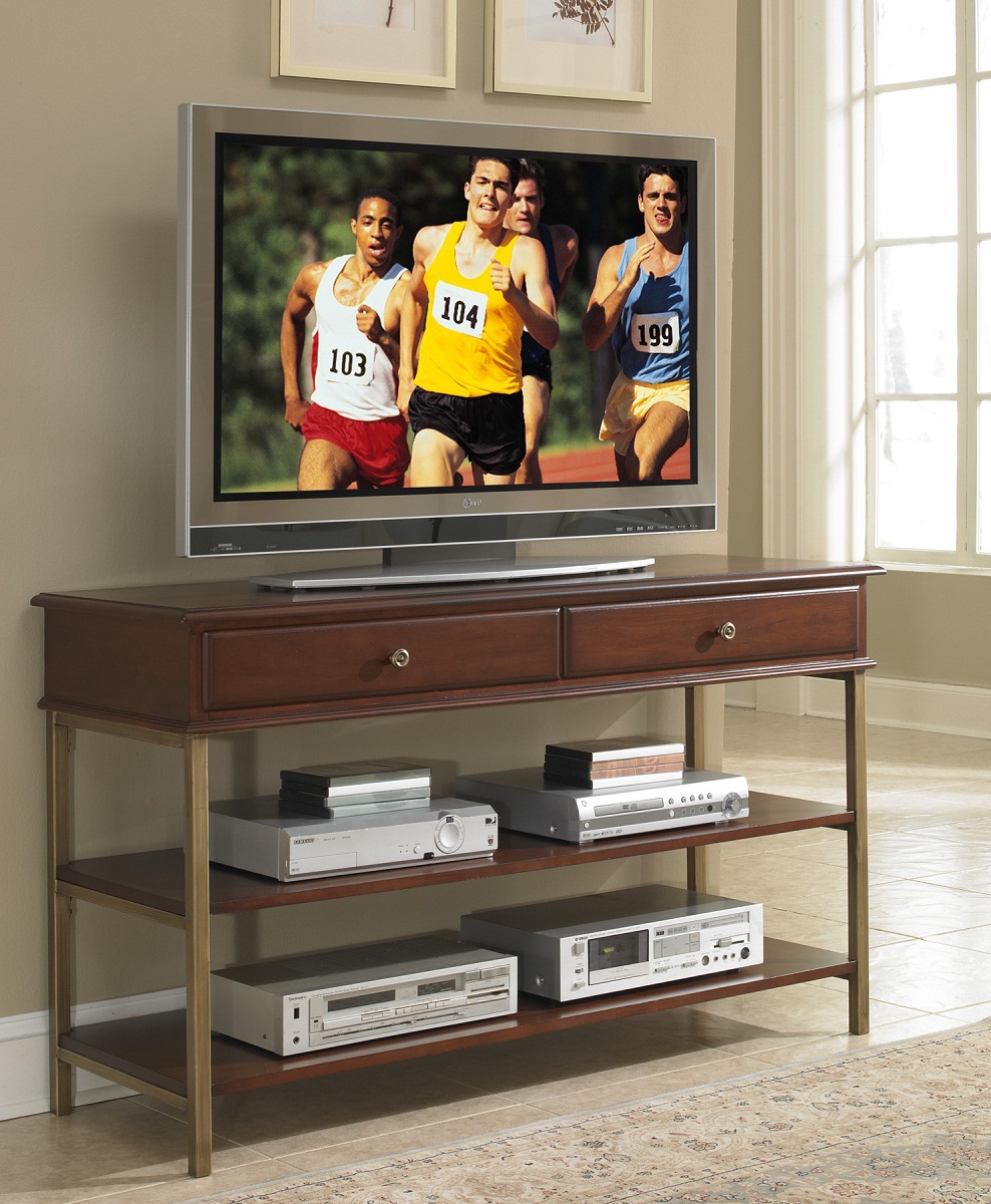 Home Styles St. Ives Media TV Stand - Cinnamon Cherry