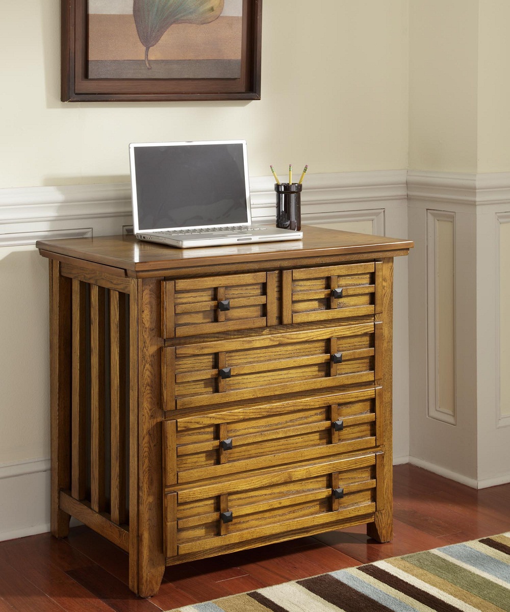 Home Styles Arts and Crafts Expand-A-Desk - Cottage Oak