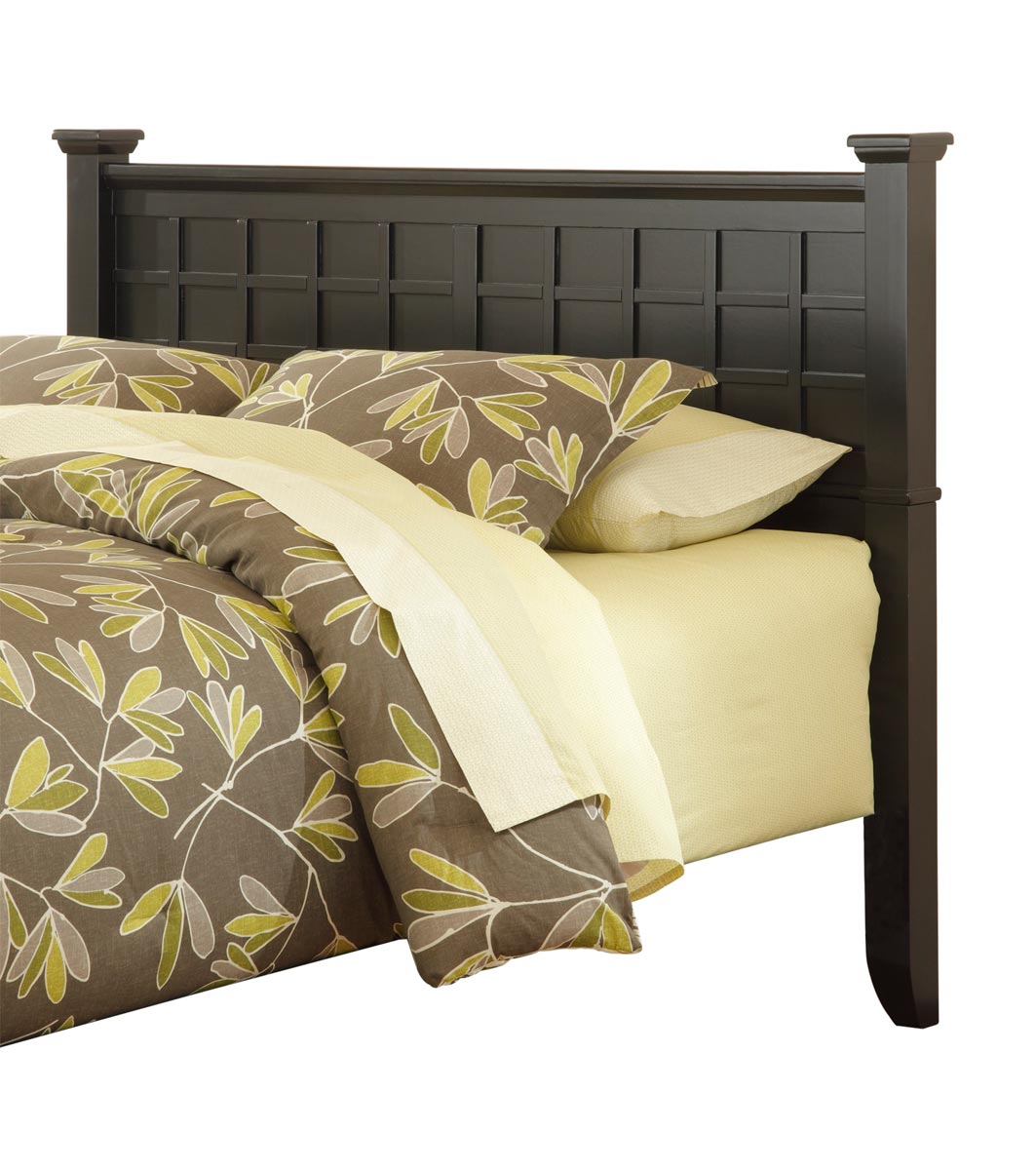 Home Styles Arts and Crafts Queen Headboard - Black