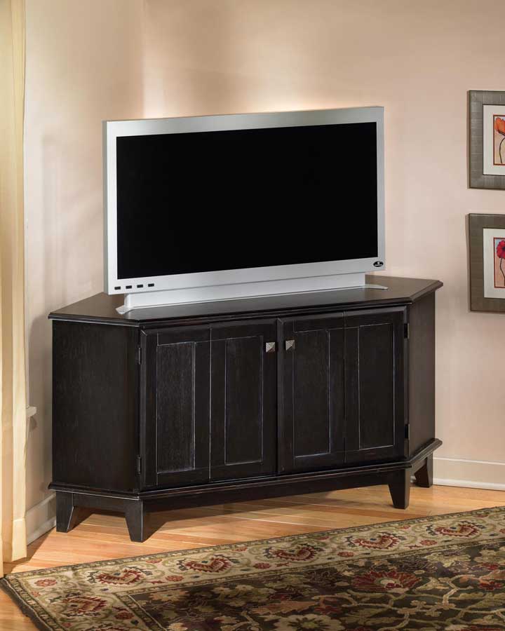 Home Styles Corner TV Stand - Antique Black