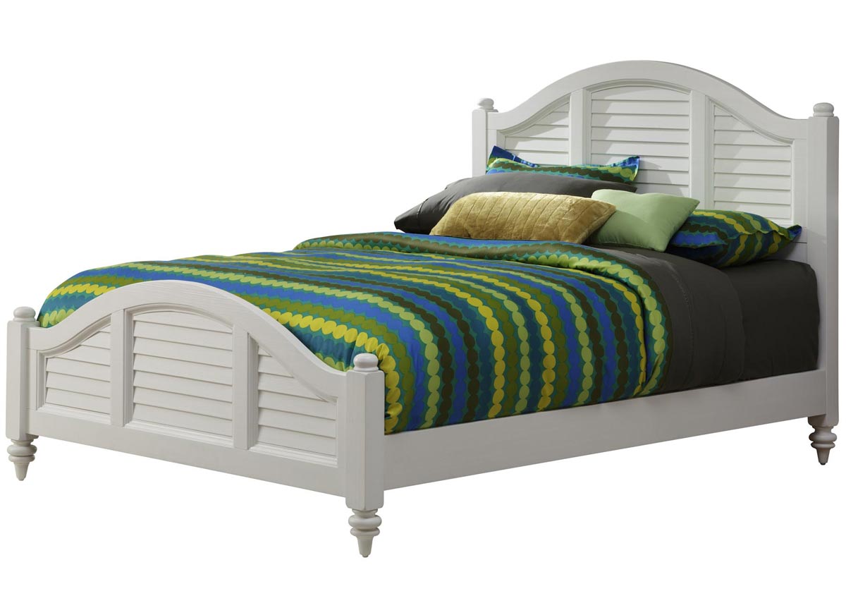 Home Styles Bermuda Queen Bed - Brushed White