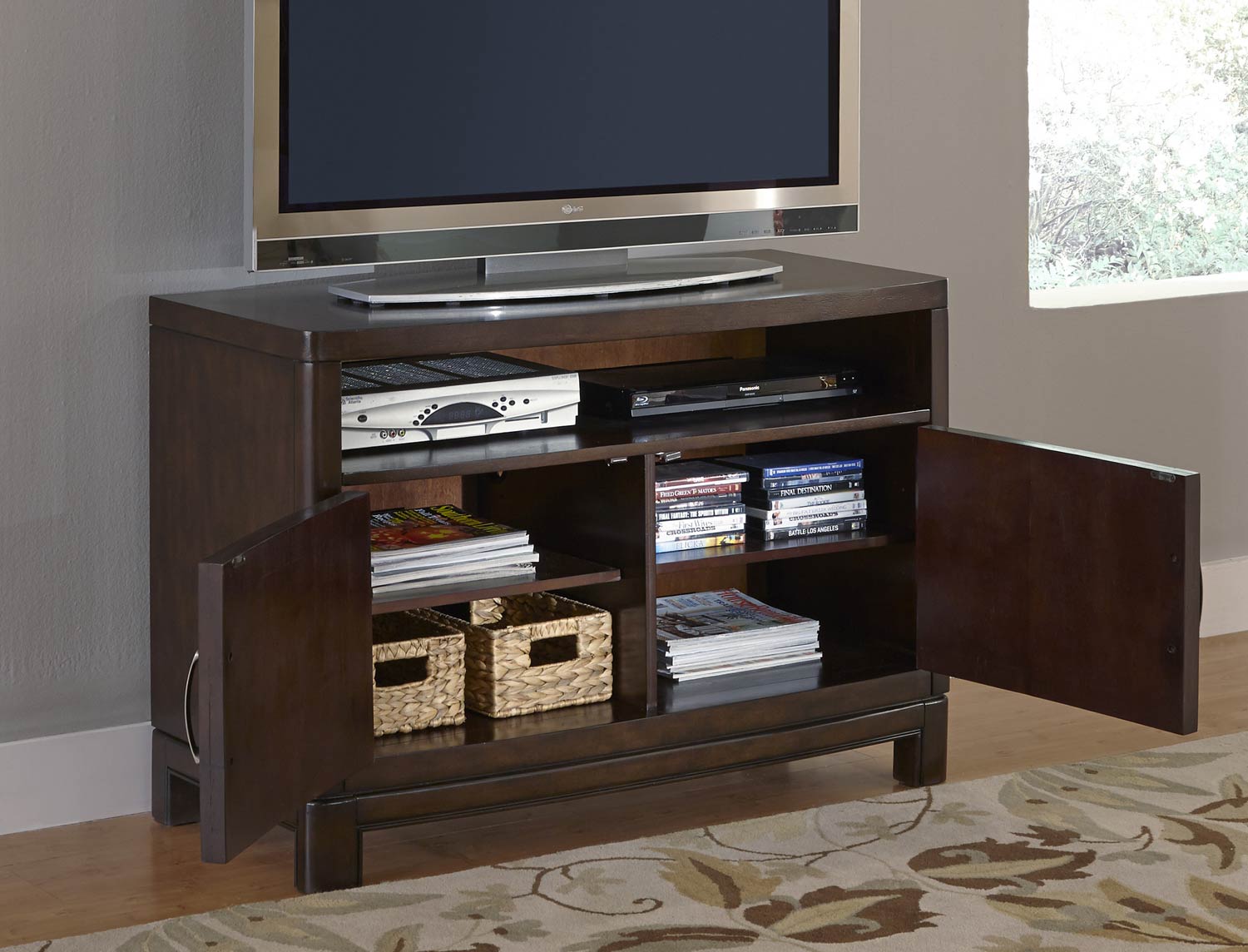 Home Styles Crescent Hill 44 Inch TV Stand - Two-tone tortoise shell
