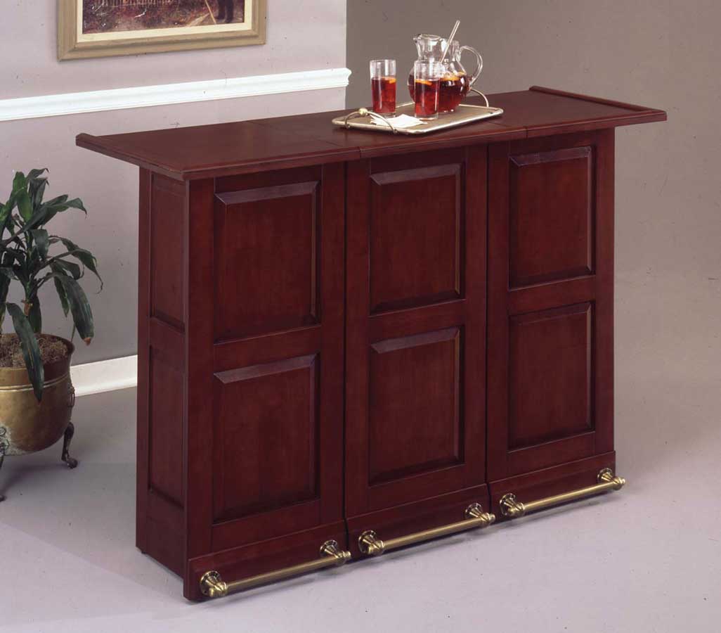 Home Styles Swing Open Folding Bar - Cherry