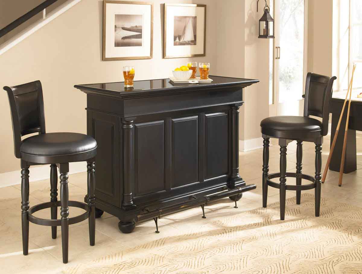 Home Styles St. Croix Bar Set - Black