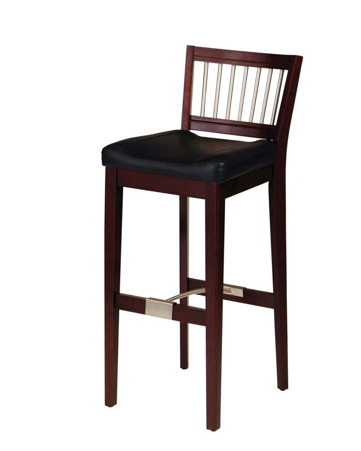 Home Styles Bar Stool with Metal Stretcher - Cherry