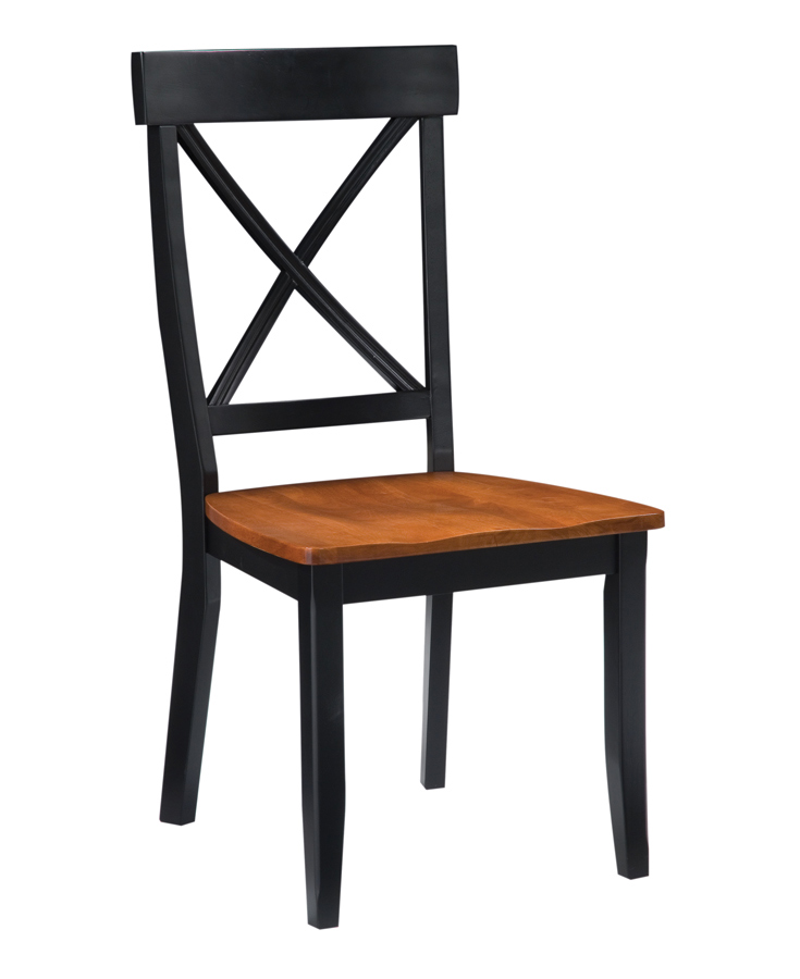 Home Styles Dining Chair - Black and Cottage Oak