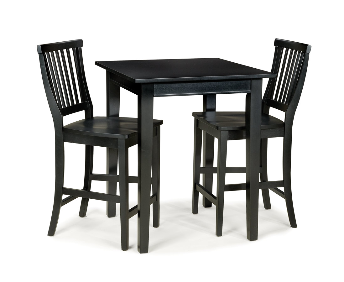 Home Styles Arts and Crafts Bistro Set - Ebony