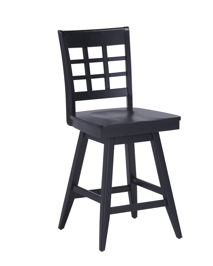 Home Styles Arts and Crafts 24 Inch Bistro Stool - Ebony