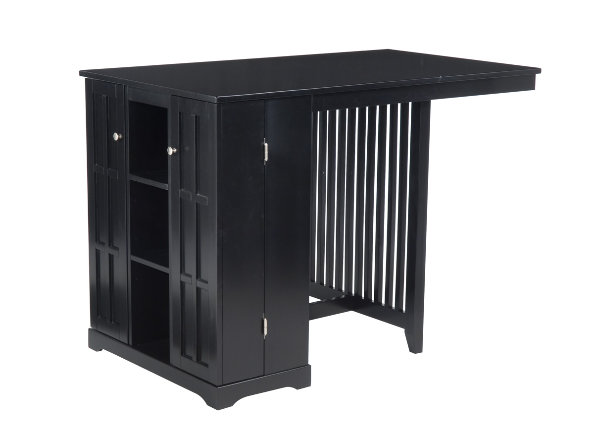 Home Styles Arts and Crafts Ebony Kitchen Island