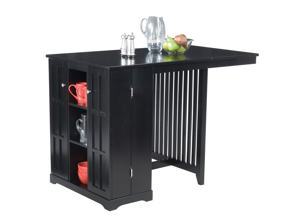 Home Styles Arts and Crafts Ebony Kitchen Island