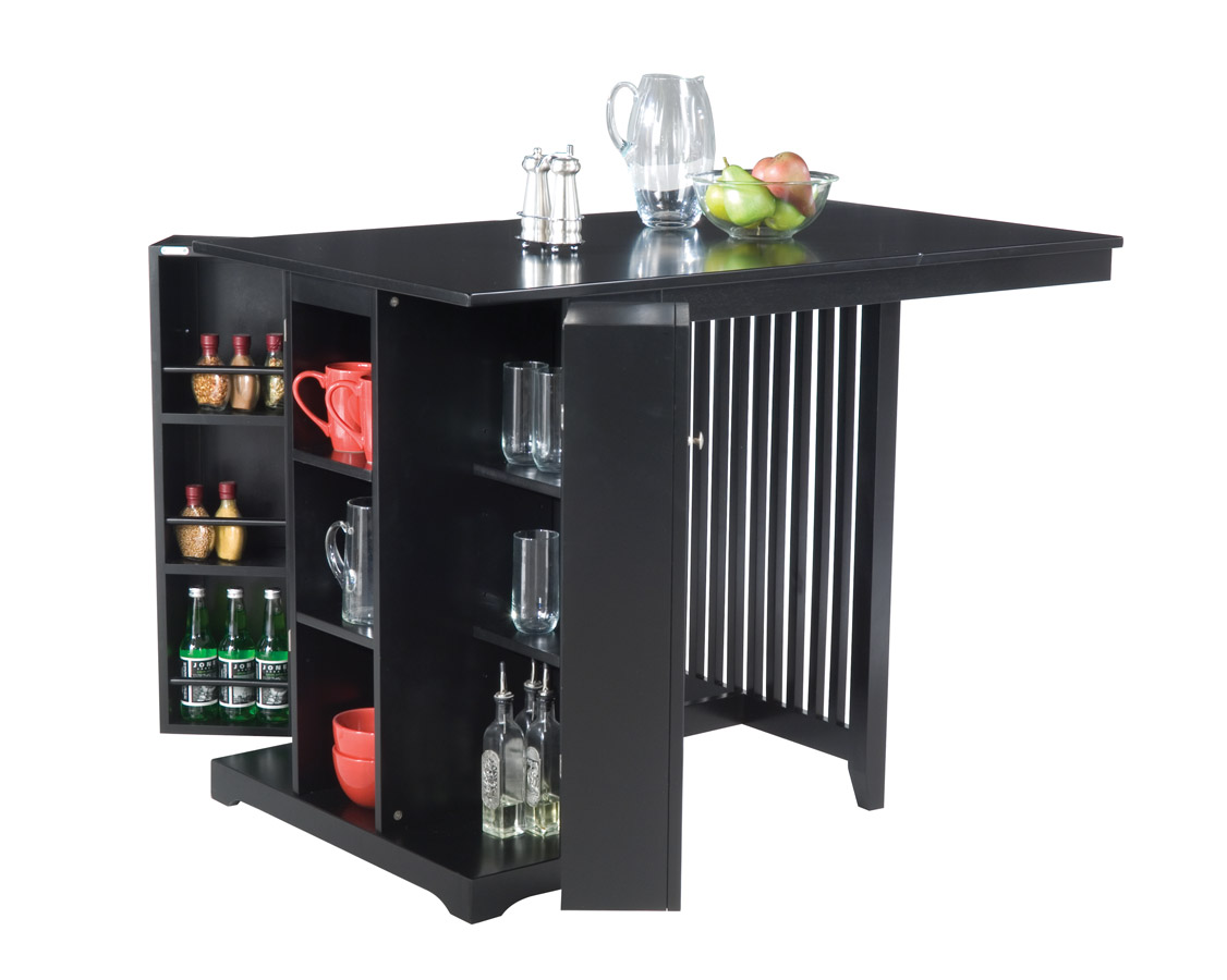 Home Styles Arts and Crafts Ebony Kitchen Island