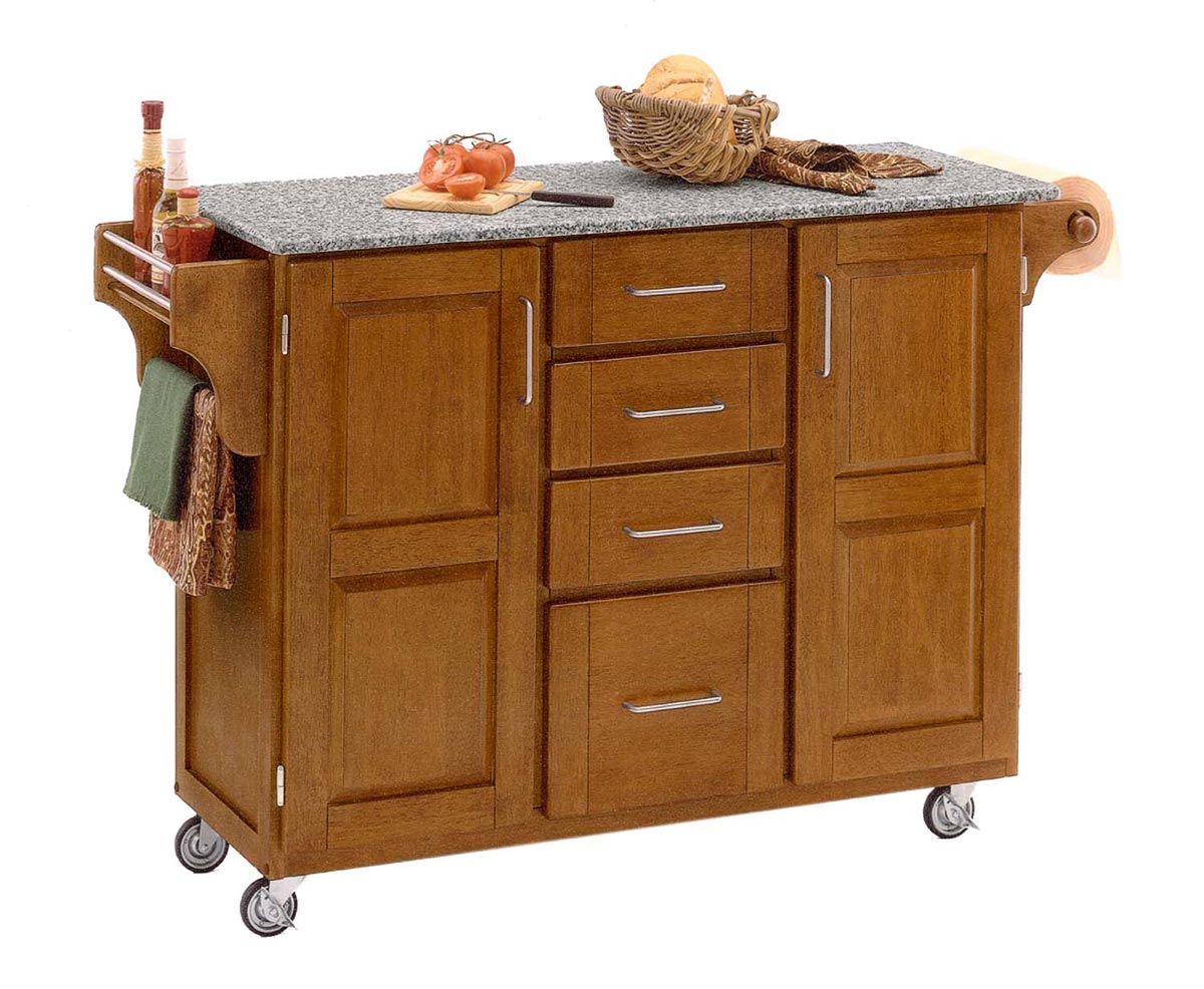 Home Styles Create-A-Cart Warm SP Granite Top - Cottage Oak Home Styles Create-A-Cart Warm SP Granite Top - Cottage Oak
