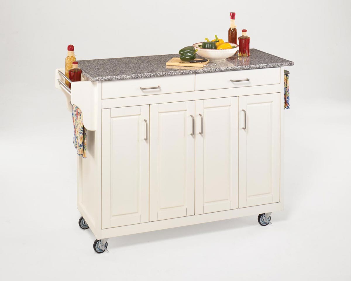 Home Styles Create-A-Cart SP Granite Top - White Home Styles Create-A-Cart SP Granite Top - White