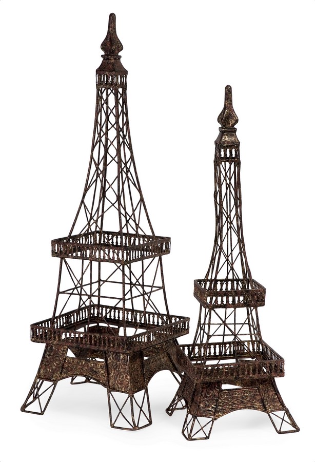 IMAX Eiffel Tower Accents - Set of 2