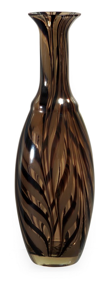 IMAX Large Brown Swirl Vase