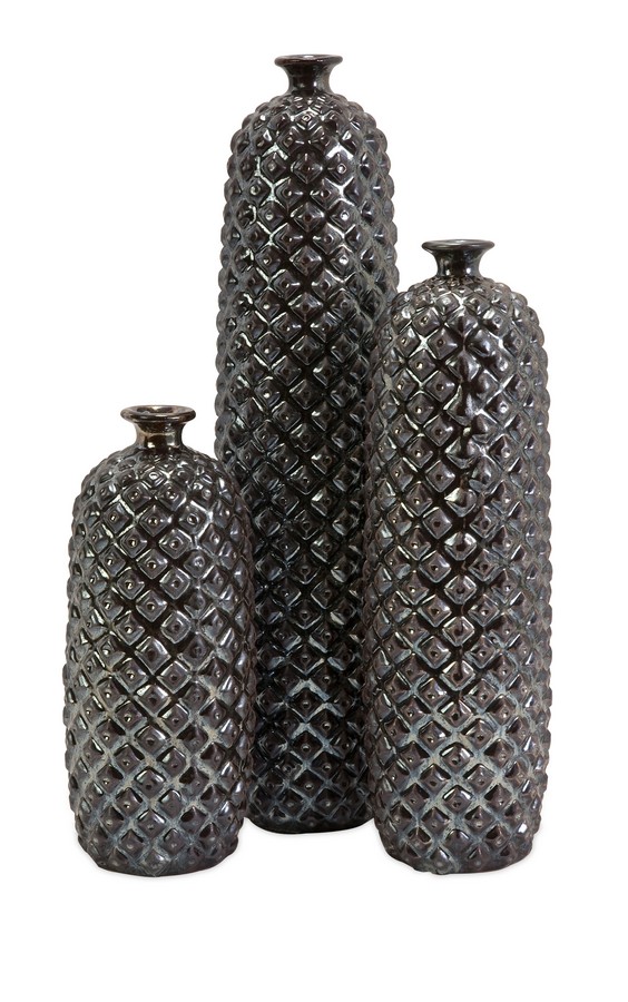 IMAX Zurie Ceramic Bottles - Set of 3
