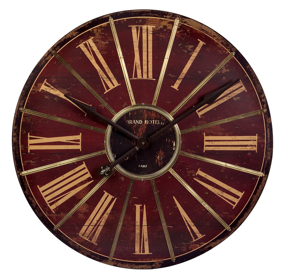 IMAX Large Red Wall Clock