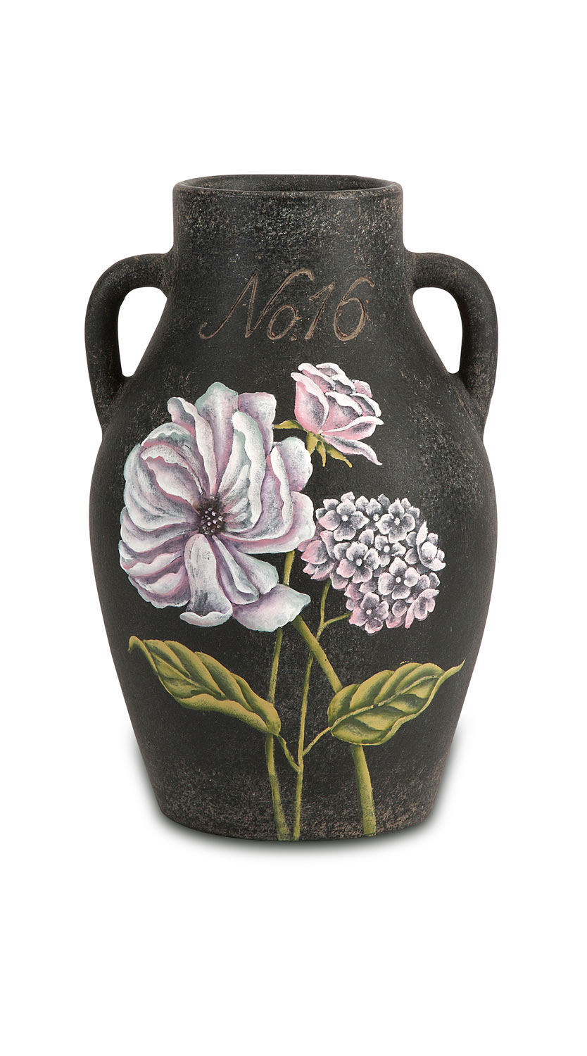 IMAX Quinn Small Handpainted Floral Vase