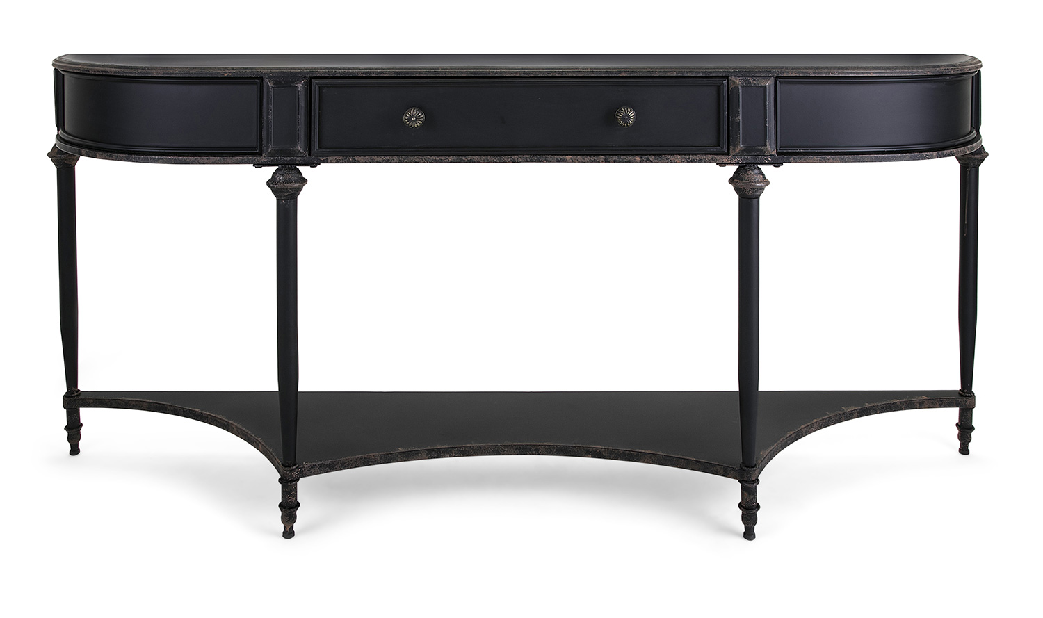 IMAX Atheron Black Metal Console with Drawer