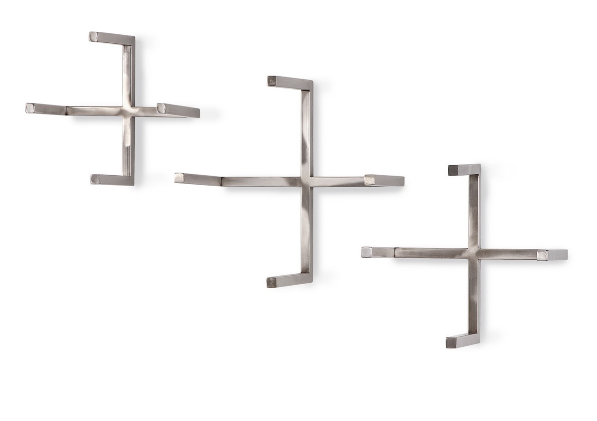 IMAX Radley Stainless Steel Wall Hangers - Set of 3
