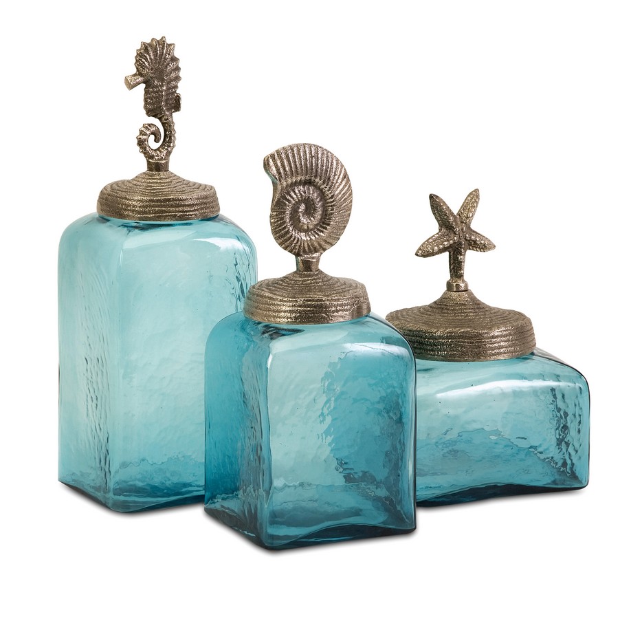 IMAX Sea Life Canisters- Set of 3