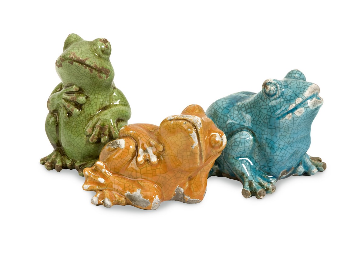 IMAX Garza Casual Frogs - Set of 3