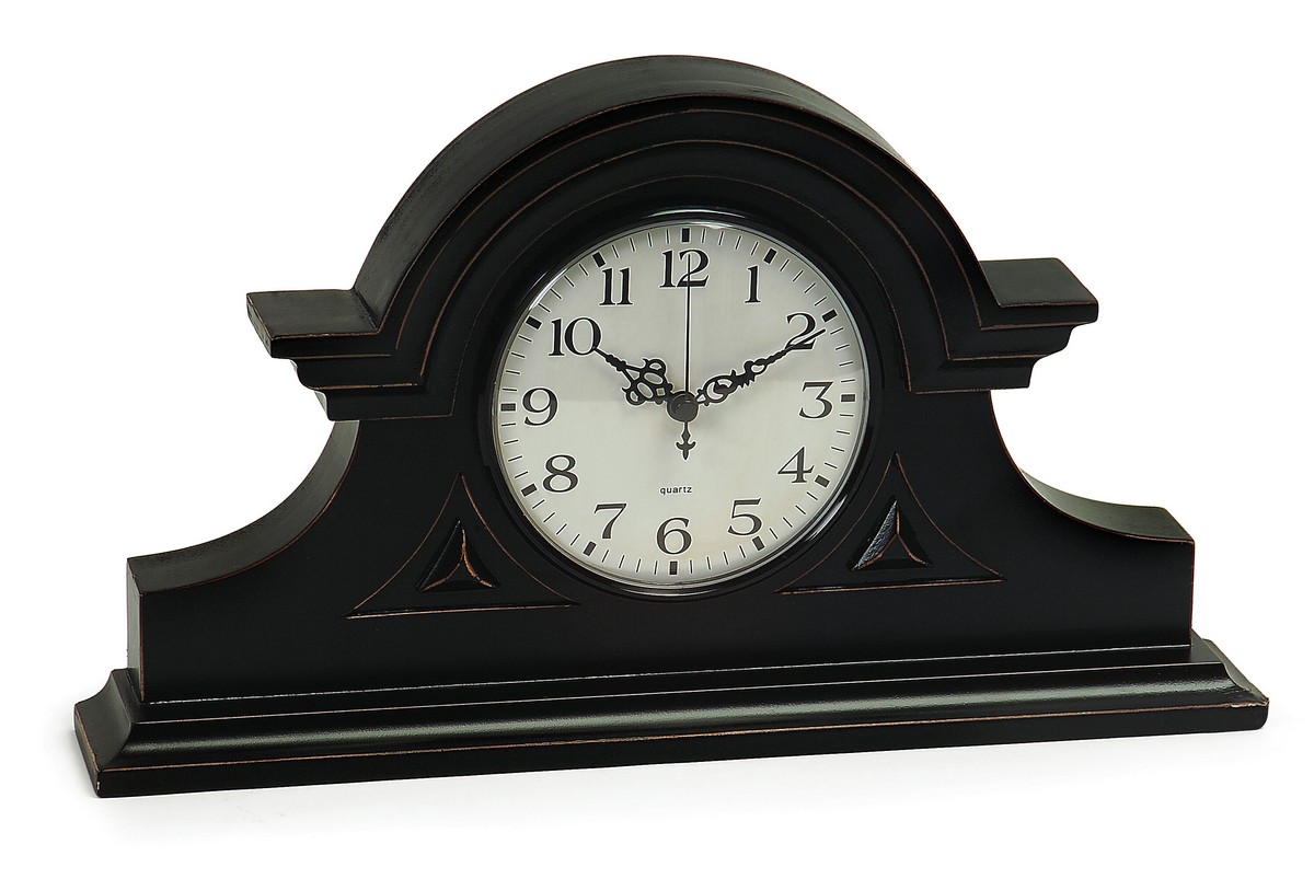IMAX Black Mantel Clock