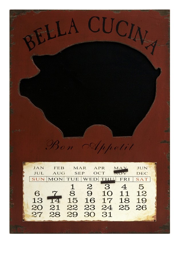 IMAX Pig Chalkboard Calendar