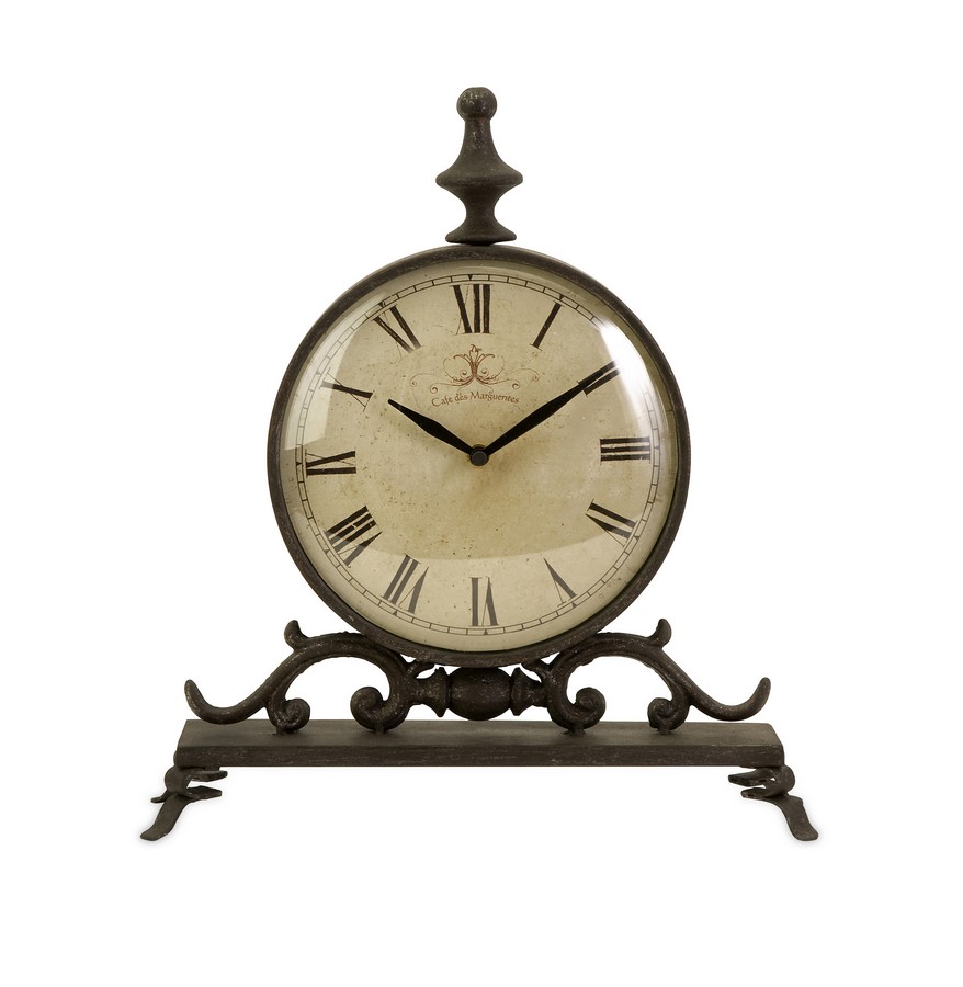 IMAX Eilard Iron Table Clock