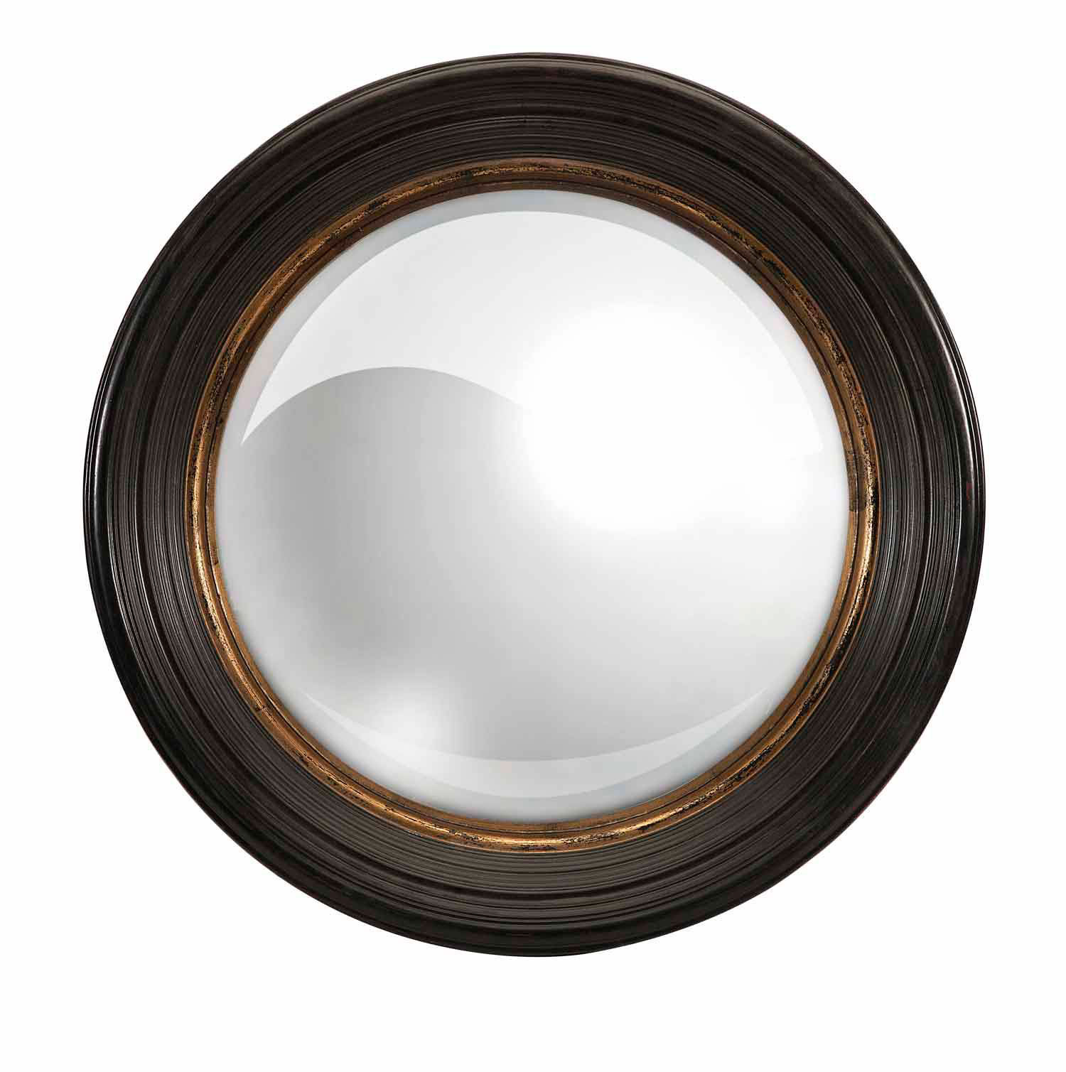 IMAX Manning Black Round Mirror