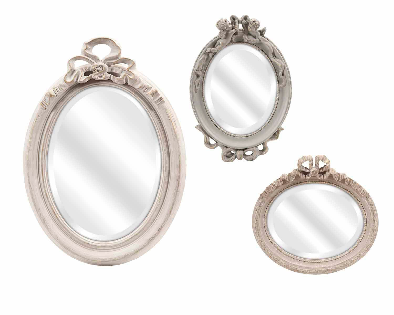 IMAX Fletcher Carved Mirrors - Set of 3
