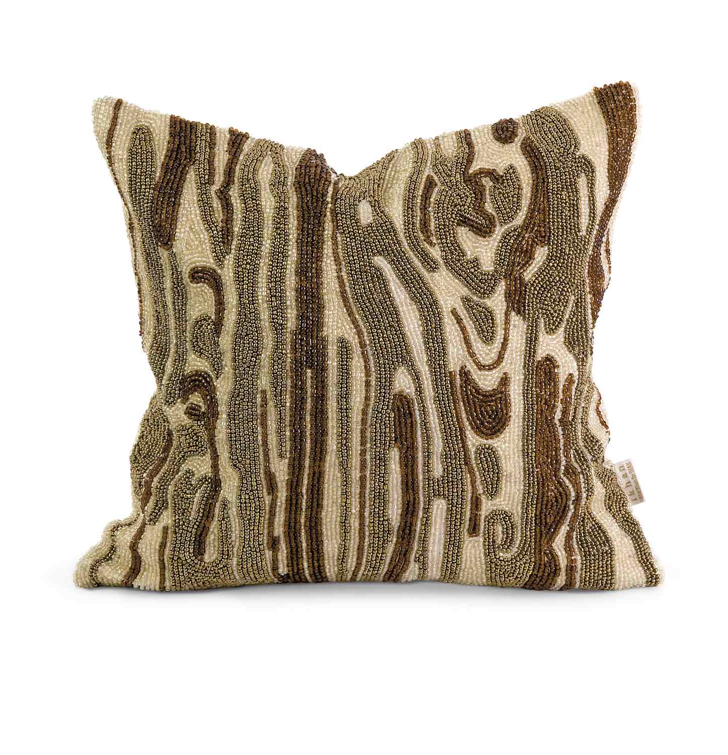 IMAX Ik Lavitra Hand Beaded Pillow with Down Fill