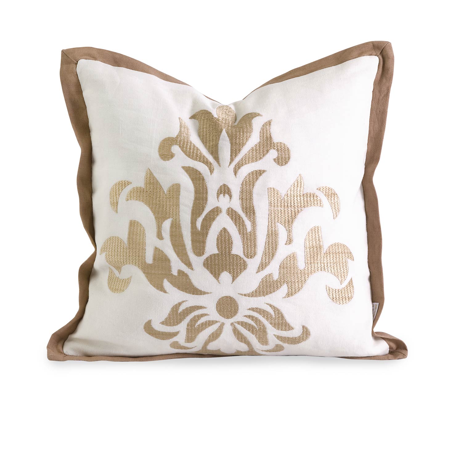 IMAX Ik Kassa Embroidered Pillow with Down Fill