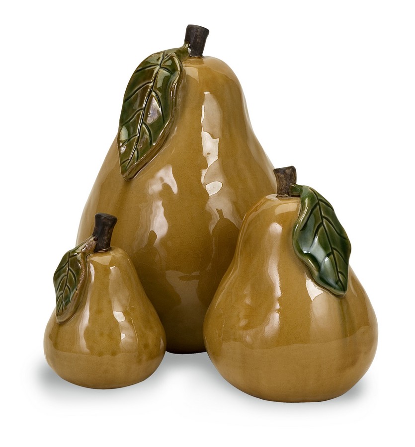 IMAX Ceramic Pears - Set of 3