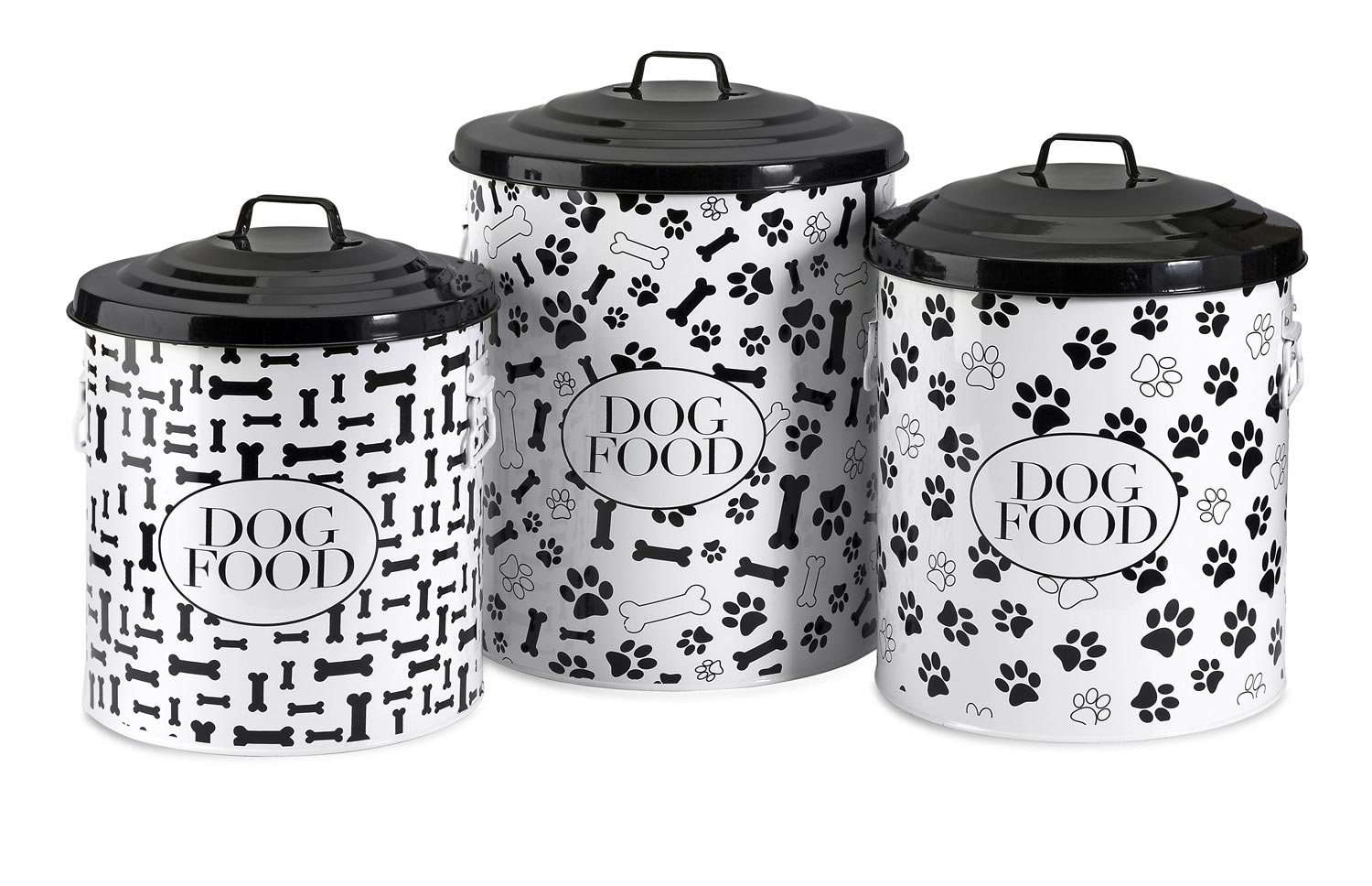 IMAX Dog Food Storage Canisters - Set of 3