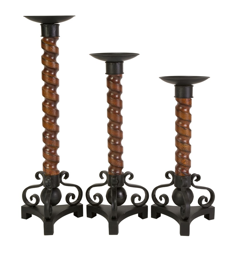 IMAX CKI Wallace Candle Holders - Set of 3