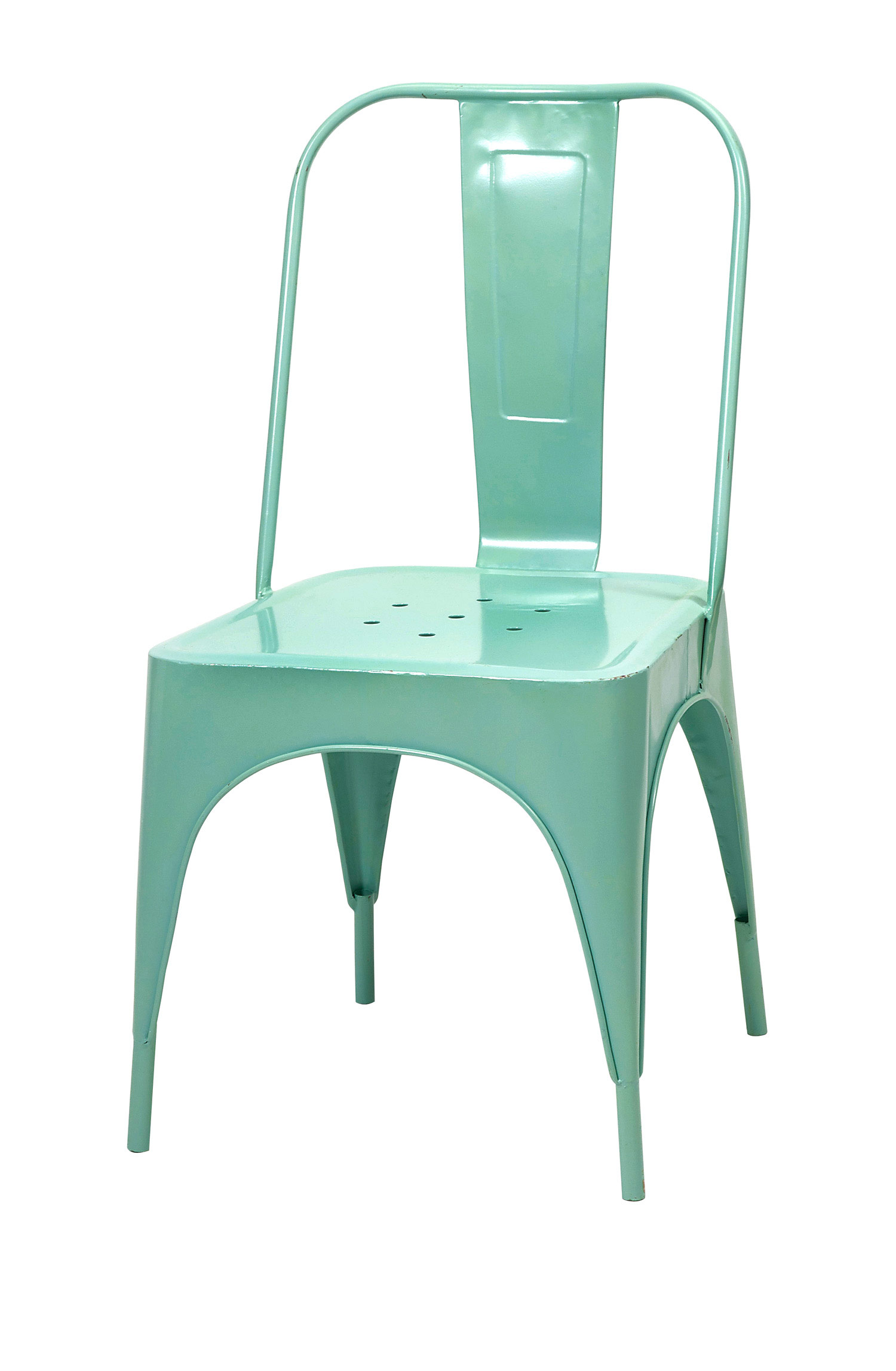 IMAX Sienna Blue Metal Chair