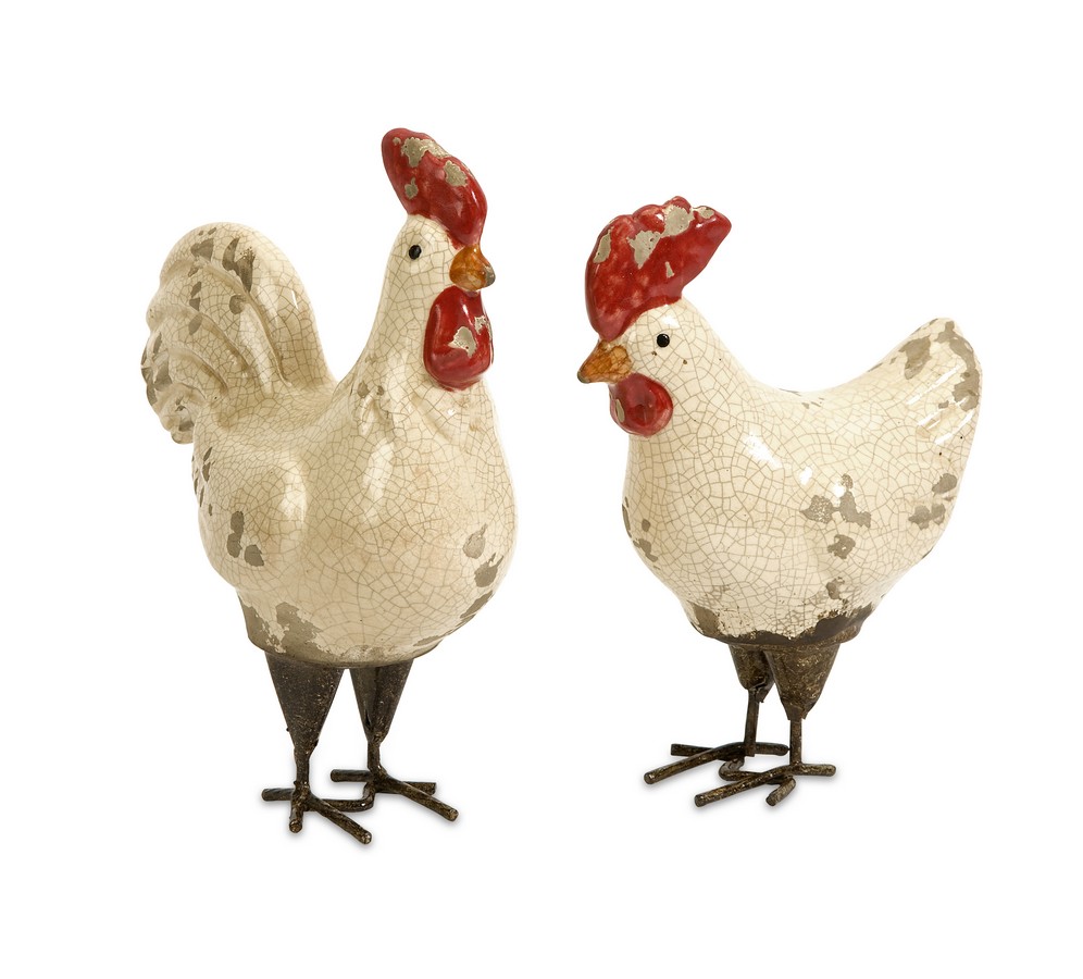 IMAX Quinn Roosters - Set of 2