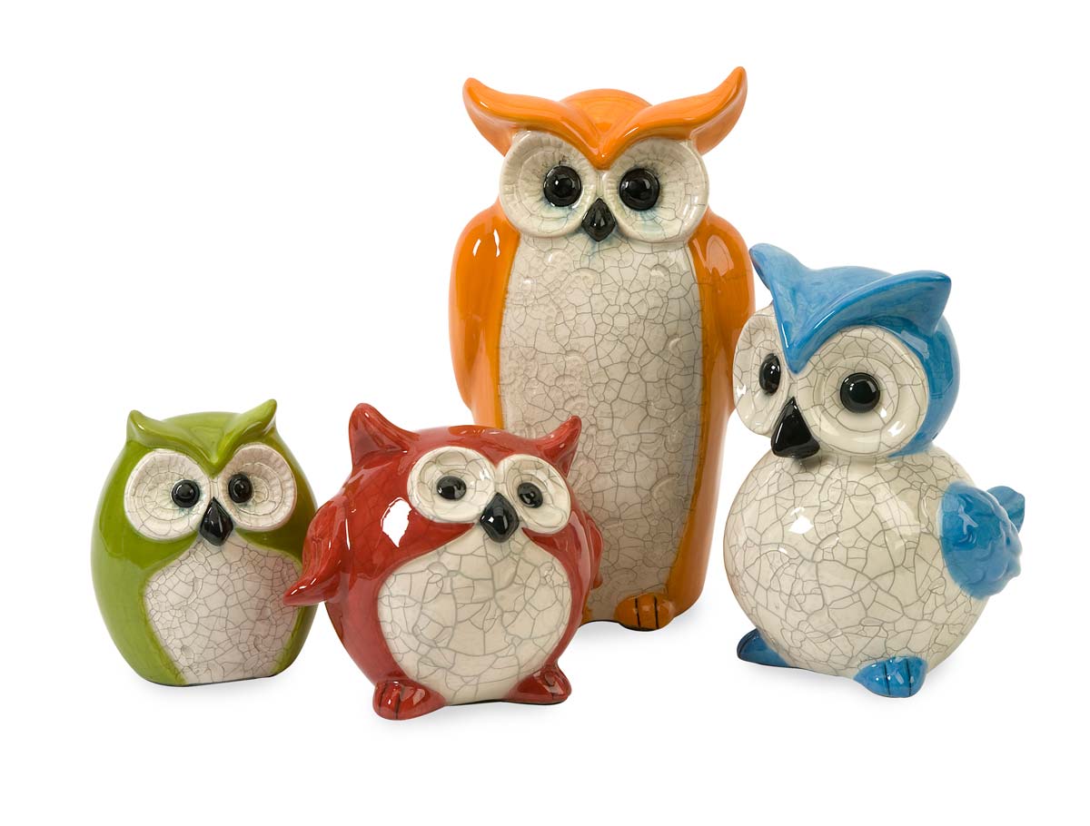 IMAX Enchanted Owls - Set of 4